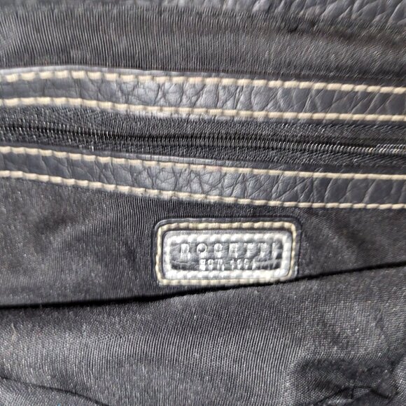 Rosetti Black Pebbled Vegan Leather Handbag Purse - Picture 5 of 11